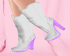 Boots Baby Lilas White
