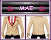 [MAE]Suit Beige/Rouge