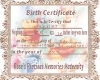 nais birth certificate