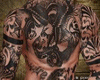 tattooed pants jeans