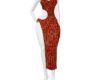red floral dress