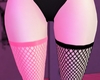 Fishnet Socks Pink Black