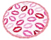 lipstick round rug fring
