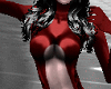 red furry F suit F