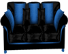 Blue/Blk Lounge Couch