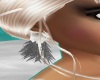 Gray Feather Earrings