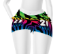 Rainbow Rose shorts