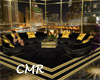 CMR Gold/Black Club Sofa