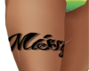 Missy XBM Thigh Tattoo