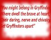 Gryffindor Headsign