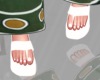 M| White sandals