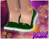 K| Green Tiptoe Sneakers