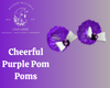 Cheerful Purple Pom Poms