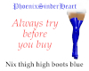 Nix thigh high boots blu