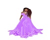 Purple bridal gown