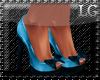 (LG)Blue Bow Heels