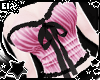. pink zebra corset