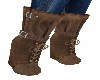 BROWN WEDGE BOOTS