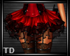TDl Burelsque Skirt Red