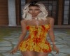 Orange Daisy Casual Dres