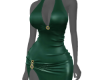 |V| Emerald Latex Dress