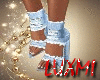 Baby Blue Denim Heels