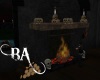 (BA) Skull Fireplace