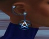 blue pentagram earring