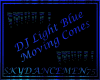 DJ Lt Blue Moving Cones