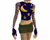 Starry Top with Mesh Arm