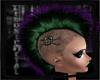 Mohawk purple  green