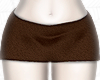 y2k brown fur skirt