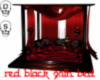 Goth bed -red'black