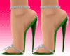 Sparkling Green Heels