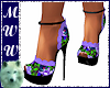 Lilac Floral Peeptoes