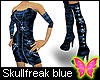 SkullFreak blue Dress