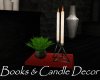AV Books & Candle Decor