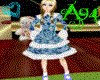 [A94] Lolita Blue Floral