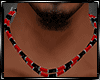 Ralph Necklace Red/Blk M