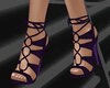 Sexy string purple heels