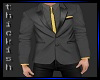 Male suit gold tie