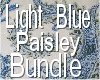LIGHT BLUE PAISLY BUNDLE