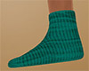 Teal Socks flat 2 (F)