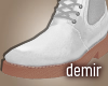 [D] White  winter boots