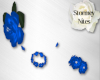 Mila 5pc Blue Rose Set