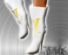 LV Heel Gold/White