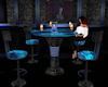 Iced  Blue Bar Table