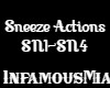 Sneeze Actions