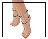 Slave sandals-aquamarine