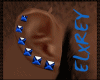 CR7 ***BLUE EAR STUDS***